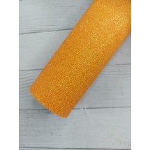 Фоамиран глиттерный  2 мм (20*30см) цв. ярко-оранжевый, цена за лист